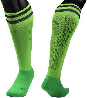 Meso Women's 1 Pair Extremely Durable Knee High Sports Socks - Fitness & Workout Clothing, Gym, Gear or Fashion Socks XL003 Size M(Green)