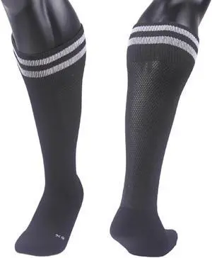 Meso Children's 1 Pair Ultra Comfortable Lightweight and Breathable Knee High Sports Crew Socks - High Quality Performance Sports Long Socks Size XS(Black)