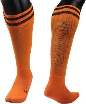 Meso Children's 1 Pair Ultra Comfortable Lightweight and Breathable Knee High Sports Crew Socks - High Quality Performance Sports Long Socks Size XS(Orange)