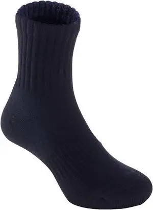 Lian LifeStyle Top Quality Children's 3 Pairs Sports Crew Socks Great for Sports: Running, Basketball, Soccer L0105 Size XS 3Y-5Y (Black)