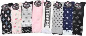 Lian LifeStyle Cute & Warm Girls' 8 Pairs Knee High Cotton Socks Perfect for Mobility & Athletic Toddlers & Any Year Old Kids CM01 Size (2Y-5Y) Random Colors