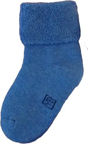 Lian LifeStyle Soft, Fantastic, Adorable And Super Comfortable Children's 1 Pair Wool blend Crew Socks Plain Color Size (BOY) 6M-12M (Blue)