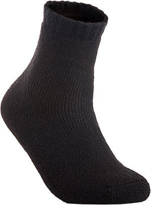 Lian LifeStyle Men's 2 Pairs Great Activewear Wool Crew Socks For Fun Sports, All-Season and Weather LK1603 Size 6-9 (Black)