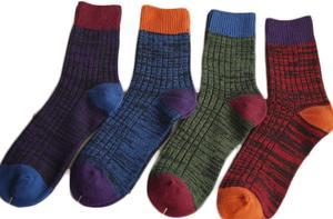 Lian LifeStyle Premium Men's 3 Pairs Cotton Crew Socks Lightweight & Breathable Socks for Hiking, Trekking & any Activities & Events Size 6-9 (Colors)