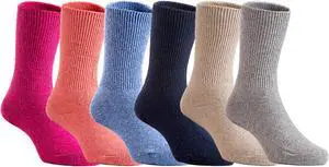 Lian LifeStyle Adorable, Fantastic, Super Comfortable And Soft 4 Pairs Children Wool Crew Socks Size 2Y-4Y (Boy Random Color)