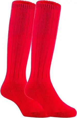 Lian LifeStyle Fascinating Children's 3 Pairs Knee High Wool Blend Boot Socks Resistant, Comfortable and Health Focused Size S(0-2Y)  (Red)