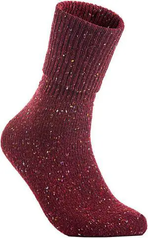 Lian LifeStyle Non Slip, Exceptional, Cozy and Cool Big Girl's Women 3 Pairs Knee High Wool Crew Socks HR1412 Size 6-9(Random Color)