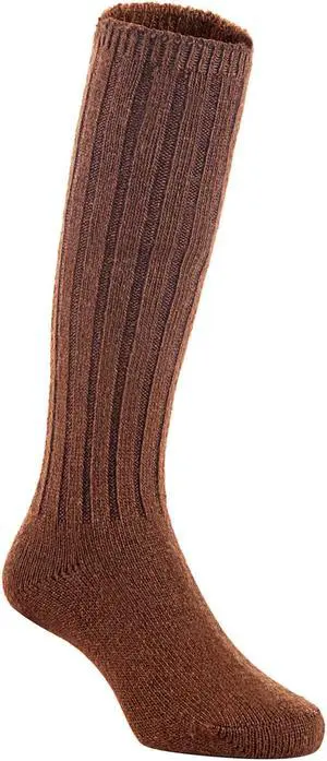 Lian LifeStyle Children's 1 Pair Fascinating Knee High Wool Socks. Resistant, Comfortable and Health Focused FS02 Size 0-2Y  (Coffee)