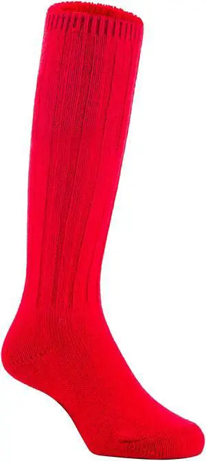 Lian LifeStyle Children's 1 Pair Fascinating Knee High Wool Socks. Resistant, Comfortable and Health Focused FS02 Size 2-4Y  (Red)