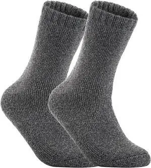 Lian LifeStyle  Perfect Fit, and Cozy Women's 4 Pairs Wool Crew Socks For Healthy Feet With A Wide Range Of Colors LW1612 Size 6-9 (Beige)
