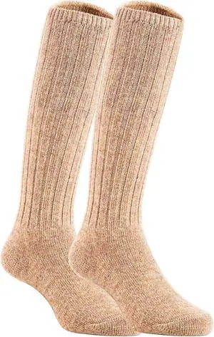Lian LifeStyle Fascinating Children's 3 Pairs Knee High Wool Blend Boot Socks Resistant, Comfortable and Health Focused Size S(0-2Y)-Girl Random Color