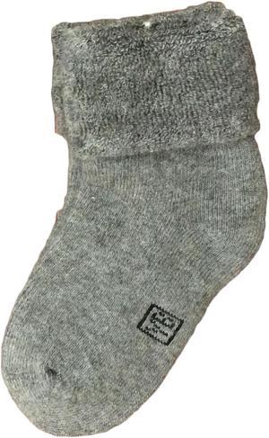 Lian LifeStyle Soft, Fantastic, Adorable And Super Comfortable Children's 1 Pair Wool blend Crew Socks Plain Color Size (Girl) 0M-6M (Grey)
