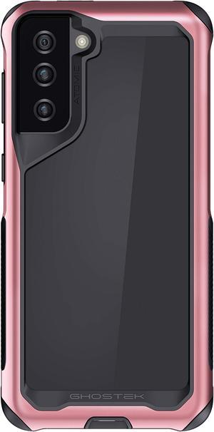 Ghostek Atomic Slim Designed for Galaxy S21 Plus Case with Protective Metal Bumper Made of Super Tough Lightweight Military Grade Aluminum Alloy for 2021 Galaxy S21+ Plus 5G (6.7 Inch) (Phantom Pink)