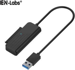 6-inches Super Speed USB 3.0 To SATAIII 6Gbps 22 Pin 2.5 Inch Hard Disk Driver Adapter Cable Converter w/UASP, SATA to USB 3.0 Converter for SSD/HDD