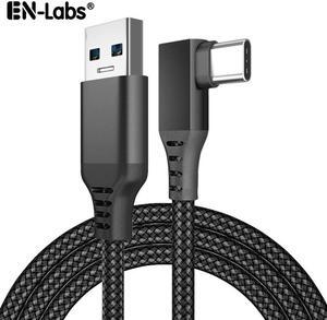 VR Link Cable Compatible for Oculus Quest 2,USB 3.0 to Type C 5Gbps Data Transfer & 3A Safe Charging Cable for Meta Quest 2 VR Headset, Gaming PC, Steam VR - 10FT,Sleeved Black