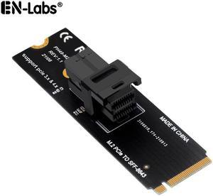 EN-Labs M.2 NVMe M-Key to SFF-8643 Adapter Expansion Card, MiniSAS to NVMe PCIe 4.0 Card for U.2 (SFF-8639) NVMe SSD - Support Intel 750 SSD