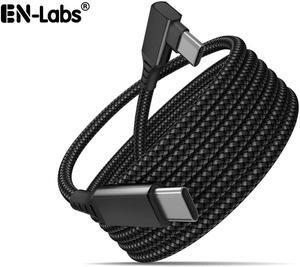 VR Link Cable Compatible for Oculus Quest 2,USB C to Type C 5Gbps Data Transfer & 3A Safe Charging Cable for Meta Quest 2 VR Headset, Gaming PC, Steam VR - 10FT,Sleeved Black