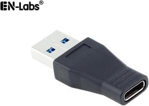 EnLabs CNU3AM2CF USB 3.0 Type A Male to USB 3.1 Type-C Female Adapter Converter Support Data Sync & Charging - Black