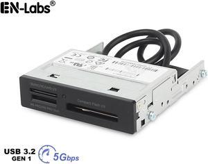 3.5" Floppy Drive Internal Card Reader USB 3.2 GEN1 5Gbps SD,CF,MS,XD Desktop Card Reader USB Flash Memory Reader Front Panel for Desktop Z240 Z440 Z640 Z840,1.64ft Cable Length