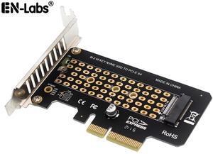 EnLabs PCIE4X2NVMEBR M.2 NVME SSD to PCIe x4 Card Converter,2230,2242,2260,2280 NVM Express PCI-e Adapter request x4,x8,x16 Slot w/PCI Cover Mounting Bracket
