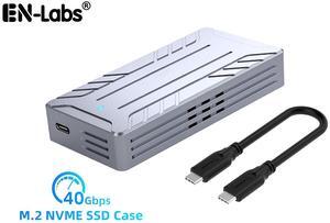 40Gbps NVMe M.2 Enclosure with Fan for MacBook Laptop Computer, USB 4.0 Type C to PCIe 3.0 SSD Adapter of 2242/2260/2280 Compatible with Thurderbolt 3/4/5, 4TB Storage Expansion