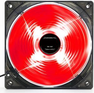 120mm PC Computer 16dB Ultra Silent 4 LEDs Case Fan Heatsink Cooler Cooling,12CM Fan,Power by Molex 12Vdc