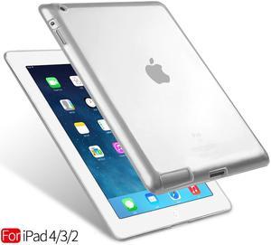 iPad 2 Case,IPad 3 Case,iPad 4 Case,Clear Soft TPU Transparent Gel Silicone Bumper Tab Case Skin Cover for Apple iPad 2 / 3 / 4 9.7"