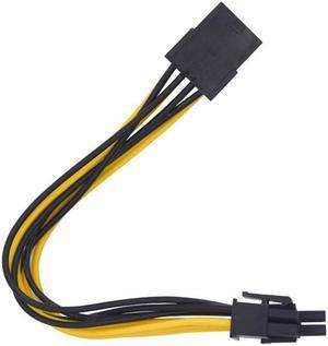 GPU Video Card PCIe 8 pin to 8 pin Power Extension Cable, PCI Express 8pin Male to Female Power Extender Cord for Gaming Graphics Card - 8 inches
