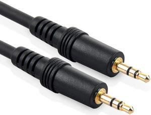 16.7FT 3.5mm Stereo 3 Position Male to Male AUX Audio Cable for Computer PC Headphone Laptop Tablet,Speaker,Amplifier - Black