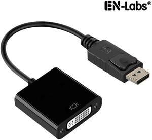 EnLabs PSDP2DVI DisplayPort to DVI DVI-D Adapter, Gold Plated 1080p DP to DVI Passive Converter Male to Female, Compatible with Lenovo, Dell, HP and Other Brand  - 1920x1200