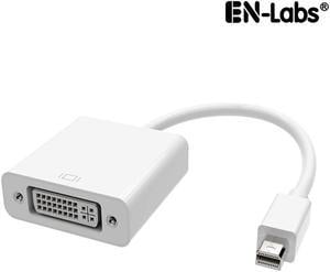 EnLabs PSMDP2DVI 1080p Thunderbolt Mini DisplayPort to DVI-D Passive Converter - Mini DP to DVI Adapter - 1920x1200 - MDP to DVI - White