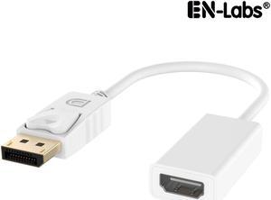 EnLabs PSDP2HDMI-compatible Gold Plated DisplayPort to HDMI-compatible Passive Converter - DP to HDMI-compatible Adapter - 1920x1080p - White