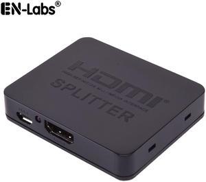 EnLabs ECHD4KSPL1X2 HDMI Splitter 1 In 2 Out,2 Ports 4K2K@30Hz HDMI Splitter HUB Support 3D 4K 2K 2160P@30Hz 1080P@60Hz w/ USB Power Cable