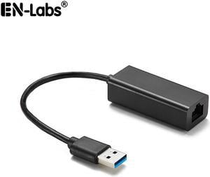 EnLabs USB 3.0 to Network Converter, USB 3.0 to 10/100/1000 Mbps RJ45 Gigabit Ethernet LAN Network Adapter(REALTEK RTL8153 chipset, Macbook, Chromebook, Windows 8.1 and More, Plug and Play)