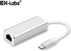 EnLabs USB-C Gigabit Network Adapter,USB 3.1 Type-C to 10/100/1000 Mbps RJ45 Ethernet LAN Network Wired Internet Converter(ASIX: AX88179 chipset),for Nintendo Switch,Macbook, Chromebook, Windows 10