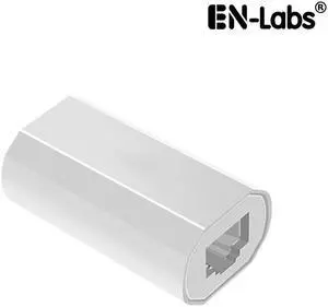 EnLabs Ethernet Network RJ45 Coupler,Cat7/Cat6/Cat5e Ethernet Cable Shielded Extender Adapter Female to Female w/ Thunder & Lightning Protection