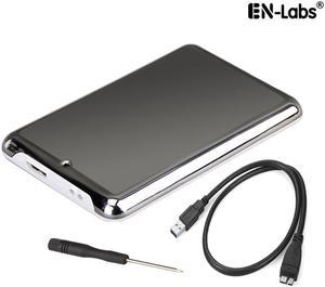En-Labs ENU325SSDHTS 2.5" USB 3.0 HDD SATA External Hard Drive Disk Enclosure Case Box Support UASP for 7 & 9.5mm SATA I/II/III SSD and HDD