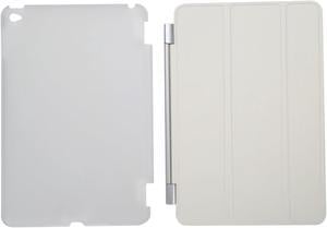 Case for iPad Mini 4 7.9"Ultra Slim Smart Cover Case 3 Folding Stand Auto Sleep/Wake w/ Matte Back Cover for Apple iPad 4 -White