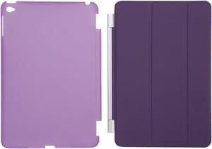 Case for iPad Mini 4 7.9"Ultra Slim Smart Cover Case 3 Folding Stand Auto Sleep/Wake w/ Matte Back Cover for Apple iPad 4 -Purple