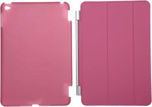 Case for iPad Mini 4 7.9"Ultra Slim Smart Cover Case 3 Folding Stand Auto Sleep/Wake w/ Matte Back Cover for Apple iPad 4 -Pink