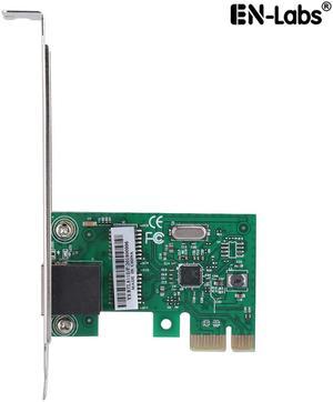 EnLabs PCIE1000MNW 10/100/1000Mbps RJ45 Gigabit Ethernet LAN PCI Express / PCIE Network Adapter / PCI-e Network Controller Card w/ Full-Profile PCI Slot Cover (Realtek RTL8111E chipest)