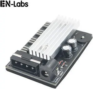 4 Channel Computer PC Case CPU Cooler 3pin cooling fan speed temperature controller, 4 Way 3 pin Fan Hub Power Supply Splitter by Molex 4Pin