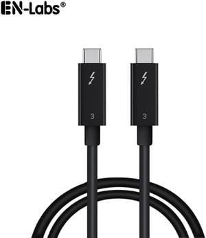 Thunderbolt 3 Cable 40Gpbs Thunderbolt 3 Certified Cable Supports 5A/100W Charging,5K Vidoe,USB C to USB C Compatible with New MacBook Pro, iMac Pro,ThinkPad Yoga, Alienware 17 and More - 2.3ft