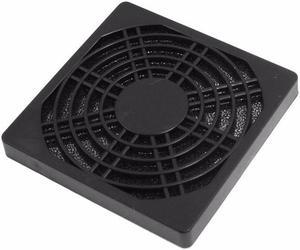 8CM Computer Guard Black Plastic Dustproof Dust Filterable 80mm PC Case Fan Cooler Filter Cover Bracket w/ Foam,85x85mm