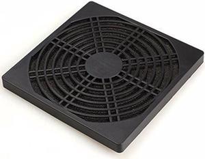 12CM Computer Guard Black Plastic Dustproof Dust Filterable 120mm PC Case Fan Cooler Filter Cover w/ Foam,125x125mm