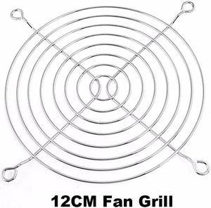 Silver Tone Computer PC Metal Case Fan Guard Protective Grill for 12CM 120mm Case/HDD DVD Fan