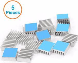 5pcs/lot Aluminum Heatsink14x14x6mm with 3M 8810 Thermally Conductive Adhesive Tapes Electronic Chip Cooling Radiator Cooler