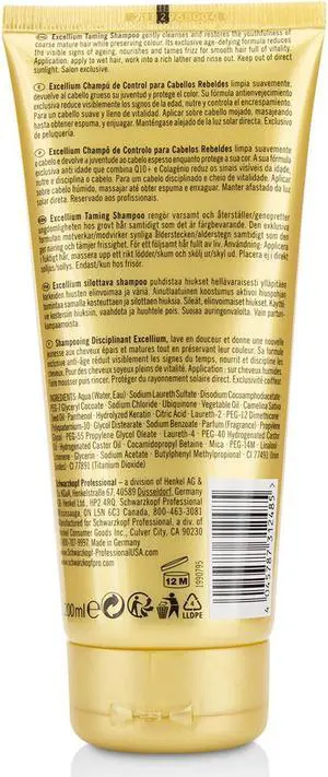 Schwarzkopf - BC Excellium Q10+ Omega 3 Taming Shampoo (For Coarse Mature Hair) 200ml/6.8oz
