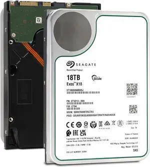 (NOT FOR HOME PC!) Seagate Exos X18 18TB SAS 12Gb/s Enterprise HDD (ST18000NM005J)