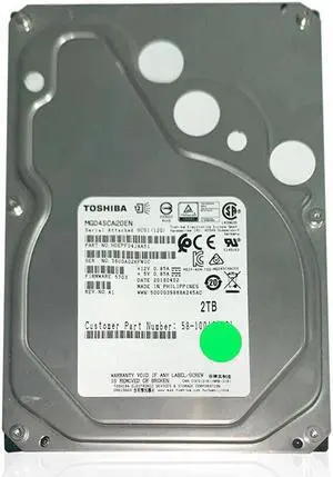 (NOT FOR HOME PC!) Toshiba (SAS) 3.5" 2TB Server Internal HD 7200rpm 12Gb/s HDD, MG04SCA20EN